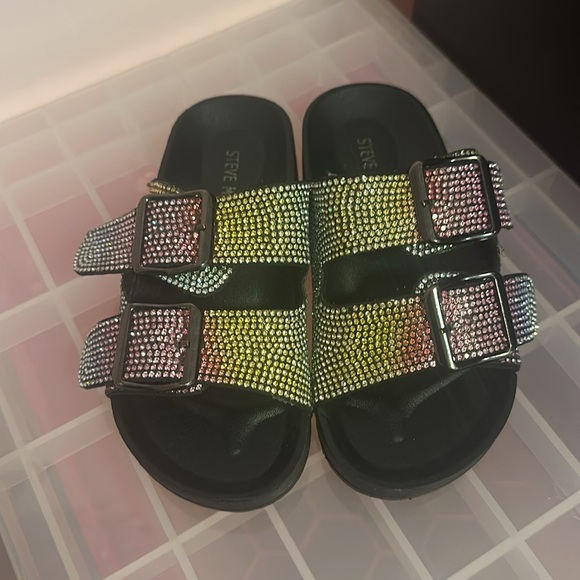 Steve Madden bling slides - Picture 2 of 6
